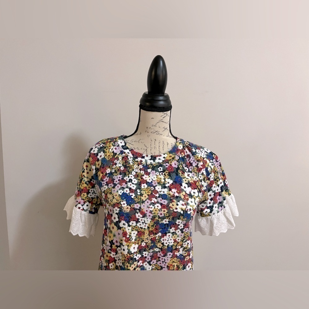 🖤COMFY & CUTE!! Ann Taylor floral dress - beautiful bright colors (w/stretch)